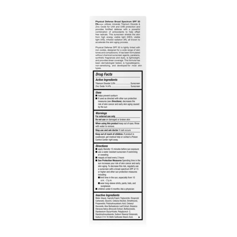 Physical Defense BS SPF 50 (Color)