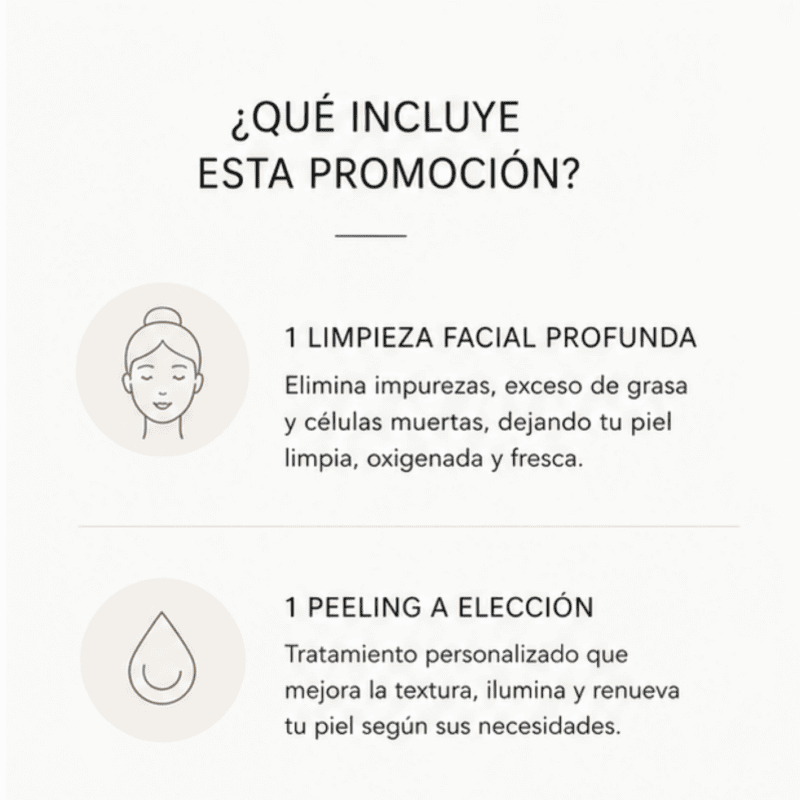 Limpieza Facial + Peeling a Elección