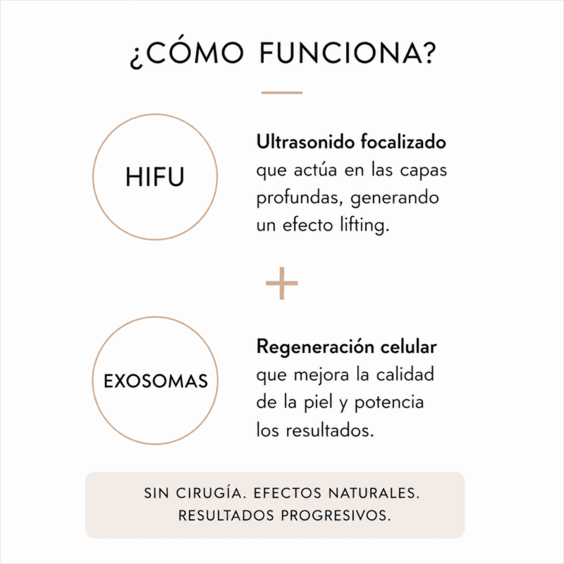 HIFU Facial + Exosomas | Lifting y Regeneración Celular